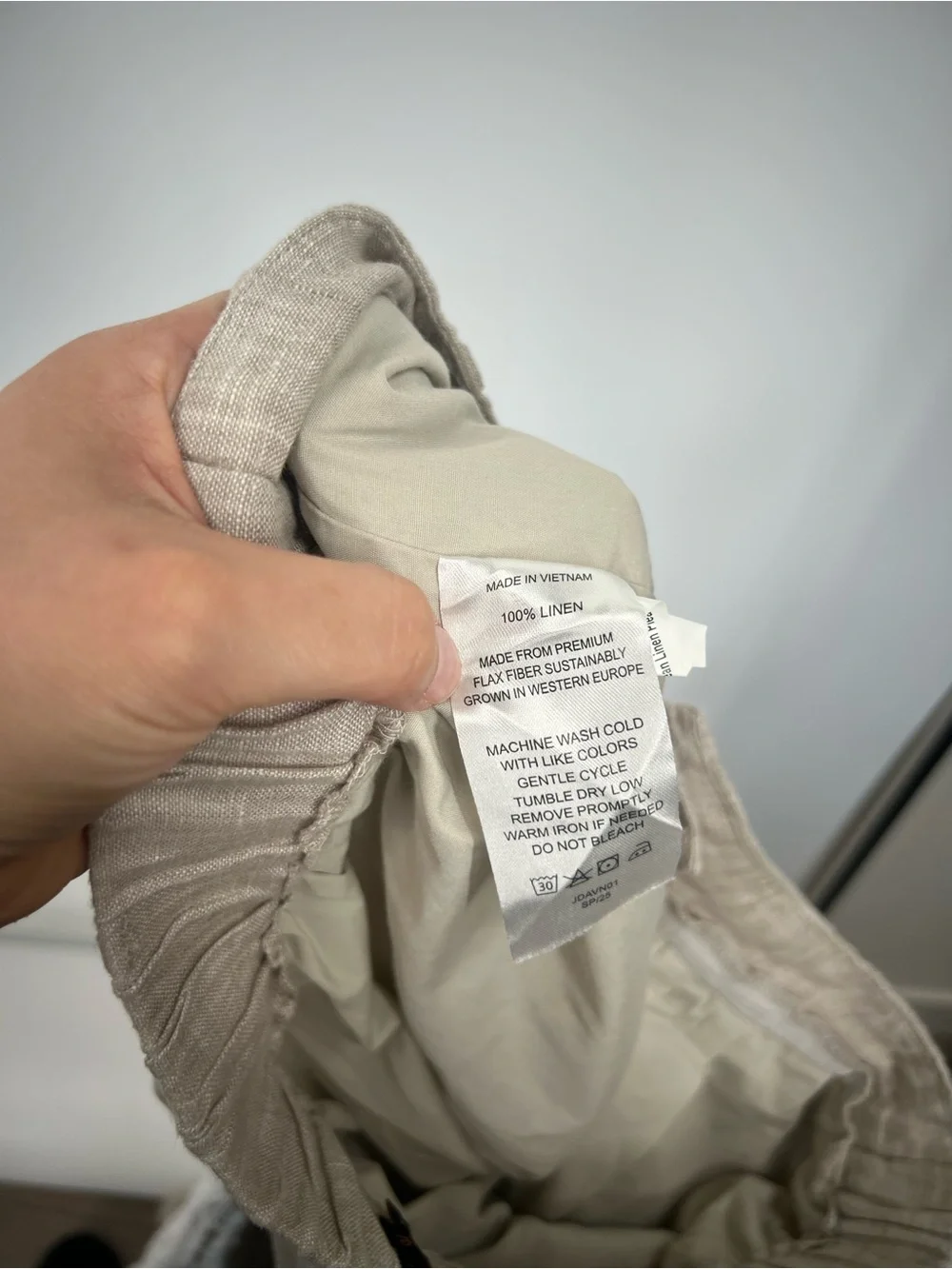 Quince 100% European Linen Pleated Trousers in Flax